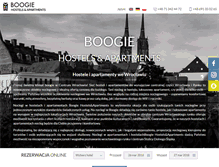 Tablet Screenshot of boogiehostel.com